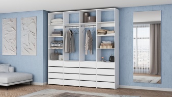 Стеллаж для одежды Мирта 63 BMS для хранения