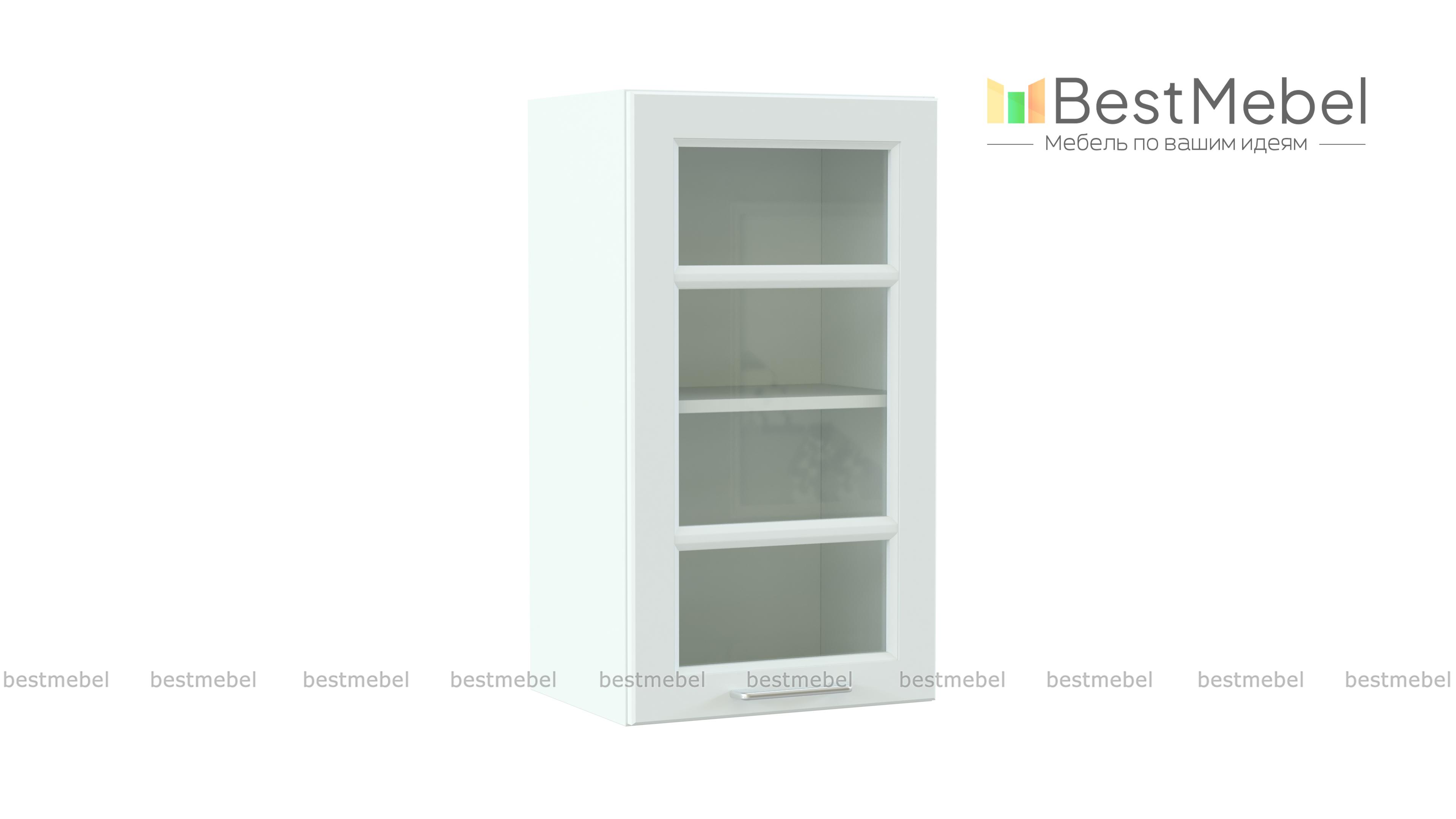 Шкаф верхний с 1-ой остекленной дверцей Европа BMS - Фото