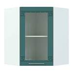 Шкаф навесной угловой со стеклом 590 Греция BMS - Фото 5