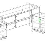 Схема сборки Стол руководителя Фьорт BMS