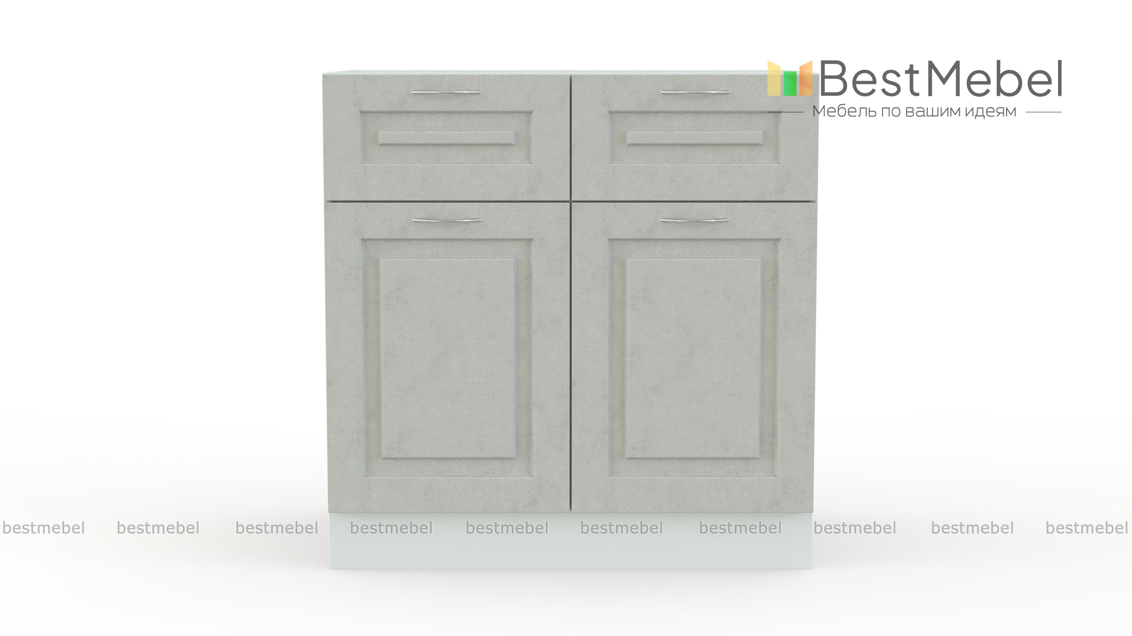 Шкаф нижний Гарда 600 2 ящика BMS - Фото