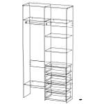 Схема сборки Стеллаж для одежды Мирта 2 BMS