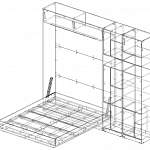 Чертеж Шкаф-кровать трансформер Джезва BMS