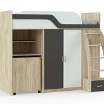 Кровать-чердак с рабочей зоной Мираж К22 BMS - Фото 2