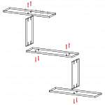 Схема сборки Полка навесная Элина 1 BMS