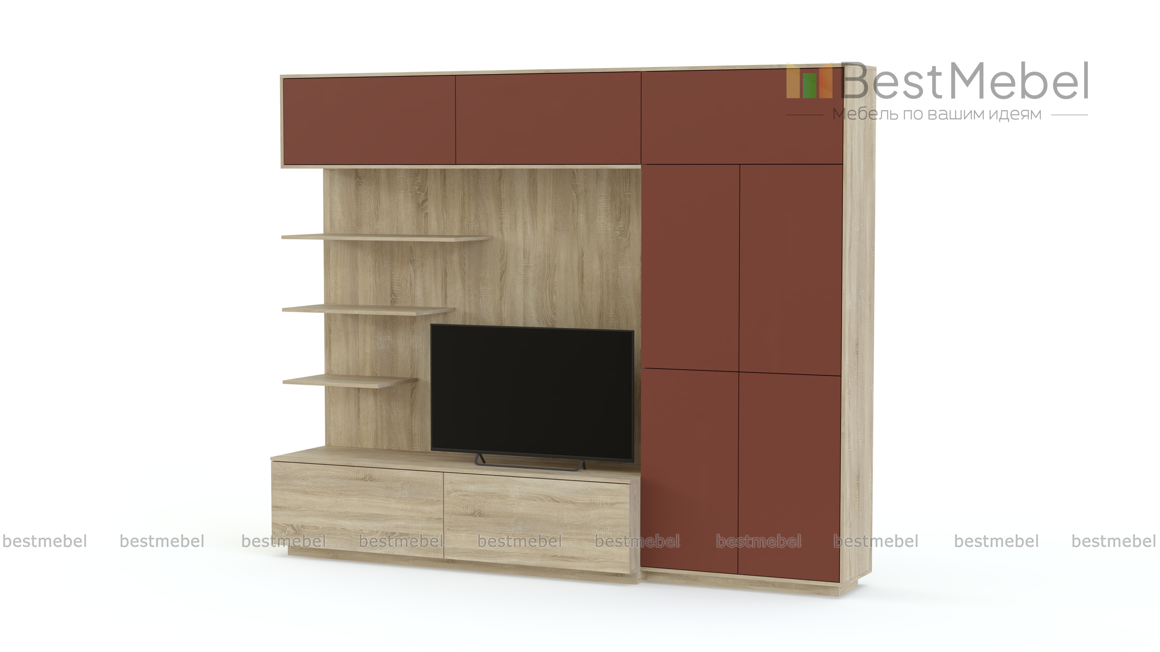 Гостиная Мдф глянец 2 BMS