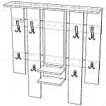 Чертеж Вешалка Элла 3 BMS