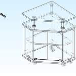 Тумба угловая Лаура 10 BMS
