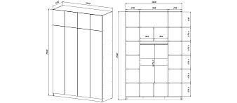 Шкаф распашной Ангард 31 (1600*2500*600) (1600х2500х600)