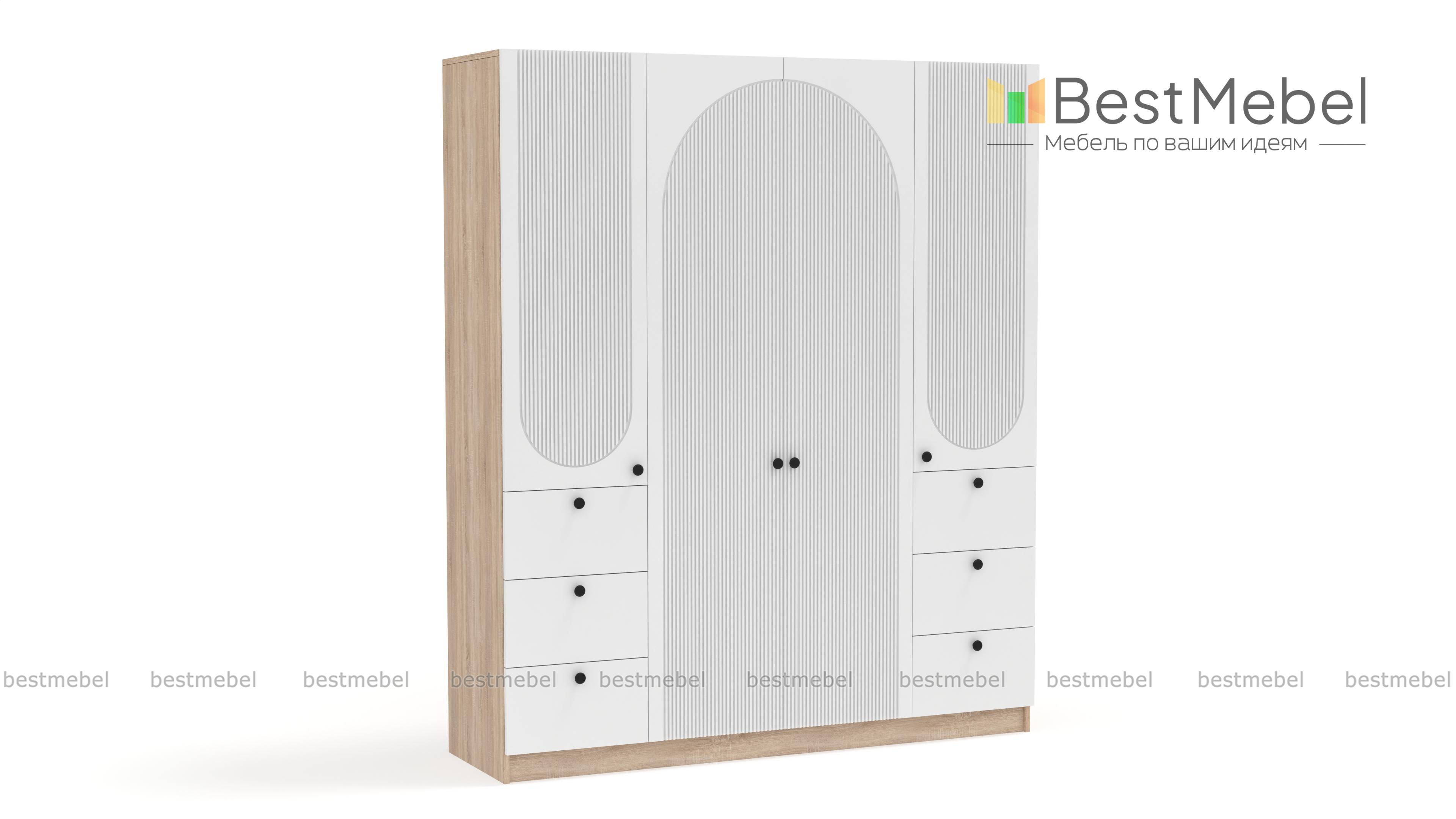 Шкаф распашной Вивьен 13 BMS - Фото