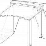Чертеж Игровой стол Крус-3 BMS