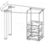 Схема сборки Стол офисный угловой Ницца 47 BMS