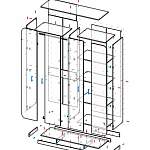 Схема сборки Распашной шкаф Модерно 14.1 BMS