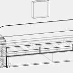 Софа АВА 5 BMS(Выкатной 2 секции (Правый))