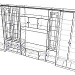 Стенка для гостиной Мона Люкс BMS