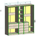 Чертеж Гардеробная Пакс Pax 3