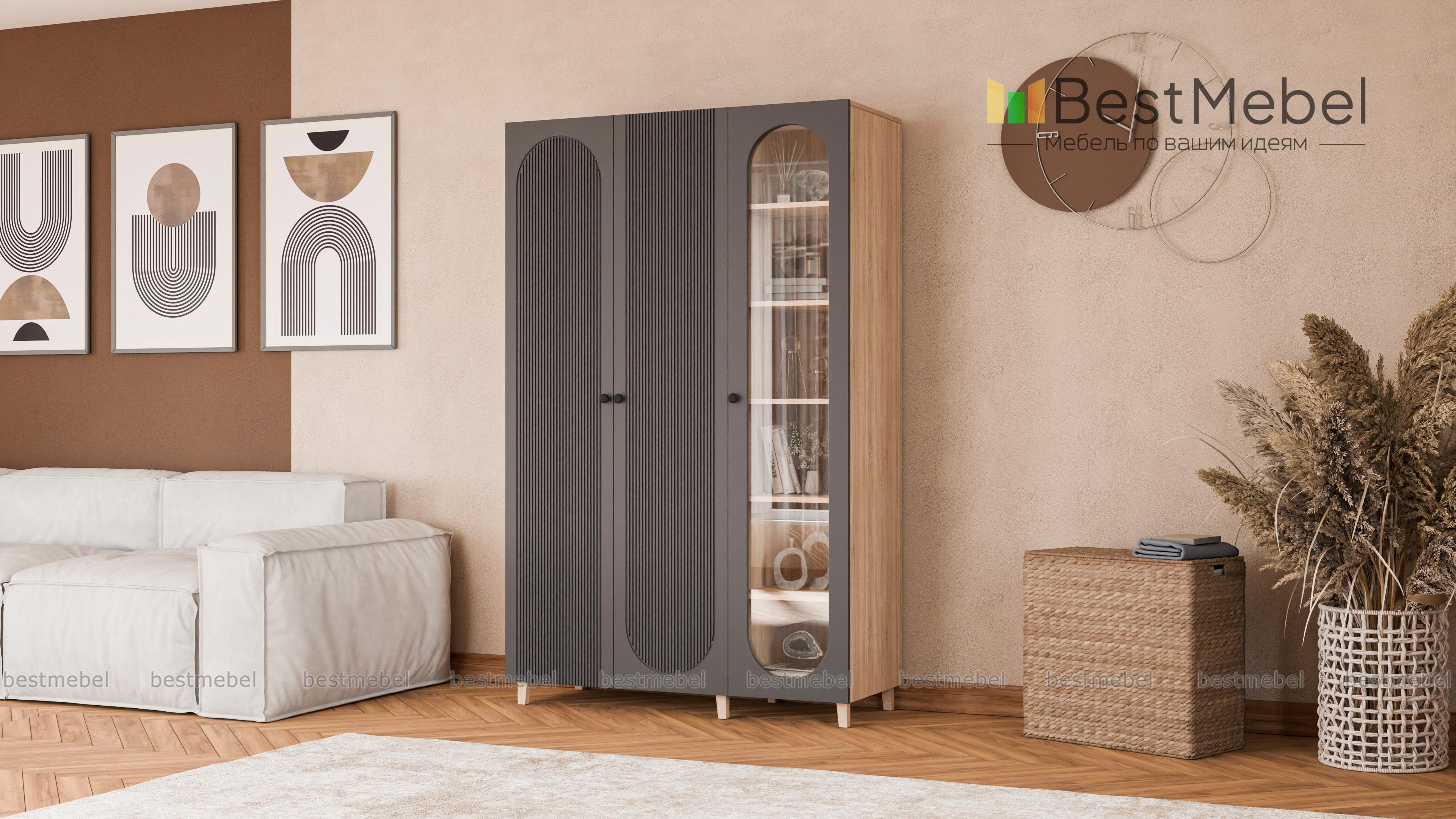 Шкаф распашной Рене 9 BMS - Фото