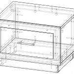 Чертеж Тумба прикроватная Ларго PSZN 5.3 BMS