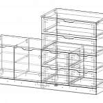 Чертеж Комод Нордли Nordli 29