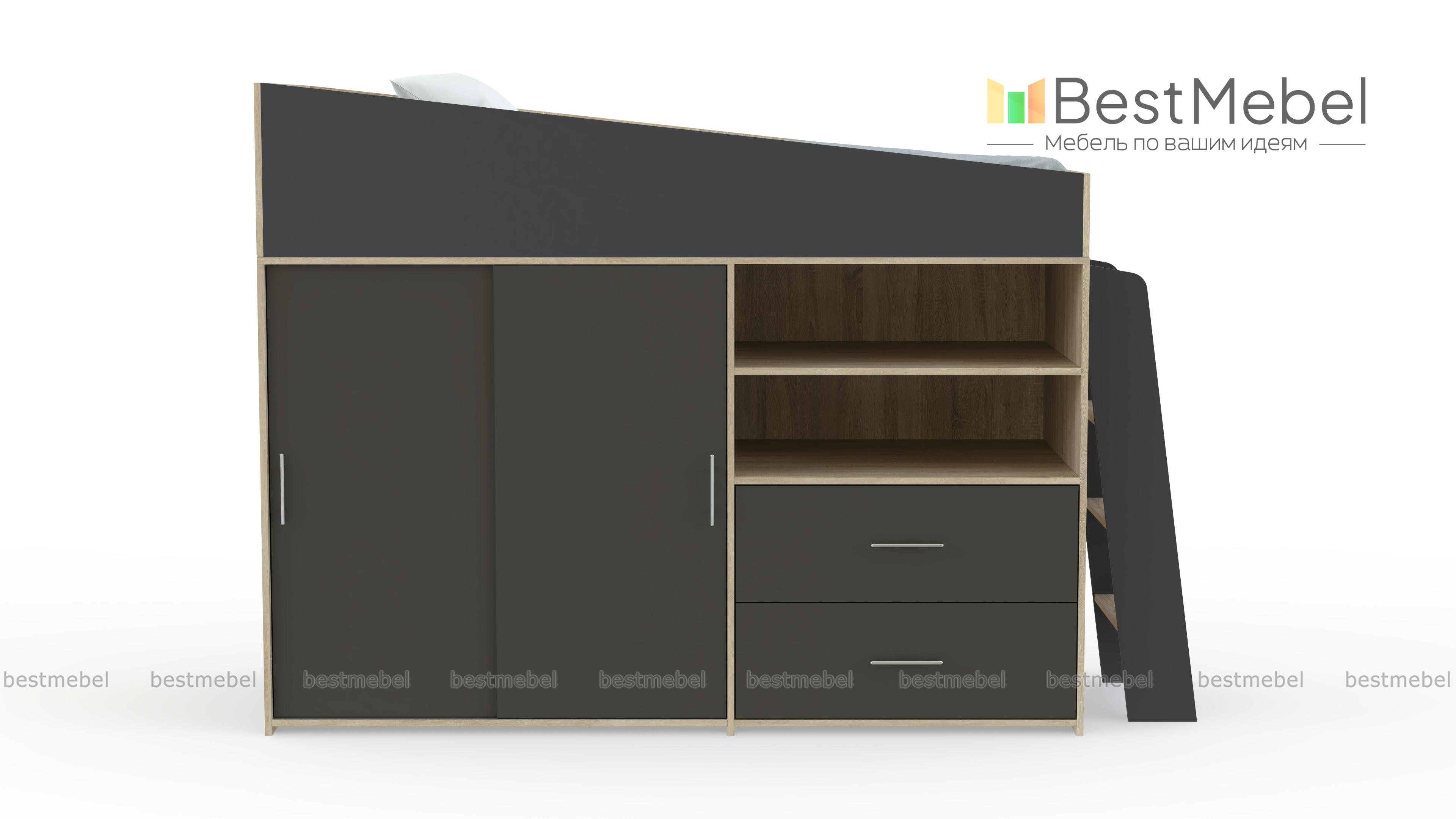 Кровать-чердак Дождик BMS - Фото