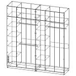 Шкаф для одежды Мартин (2500х2700х600)