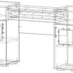Схема сборки Стол макияжный Моника 9 BMS