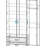 Чертеж Шкаф 3.2 Шатурский BMS