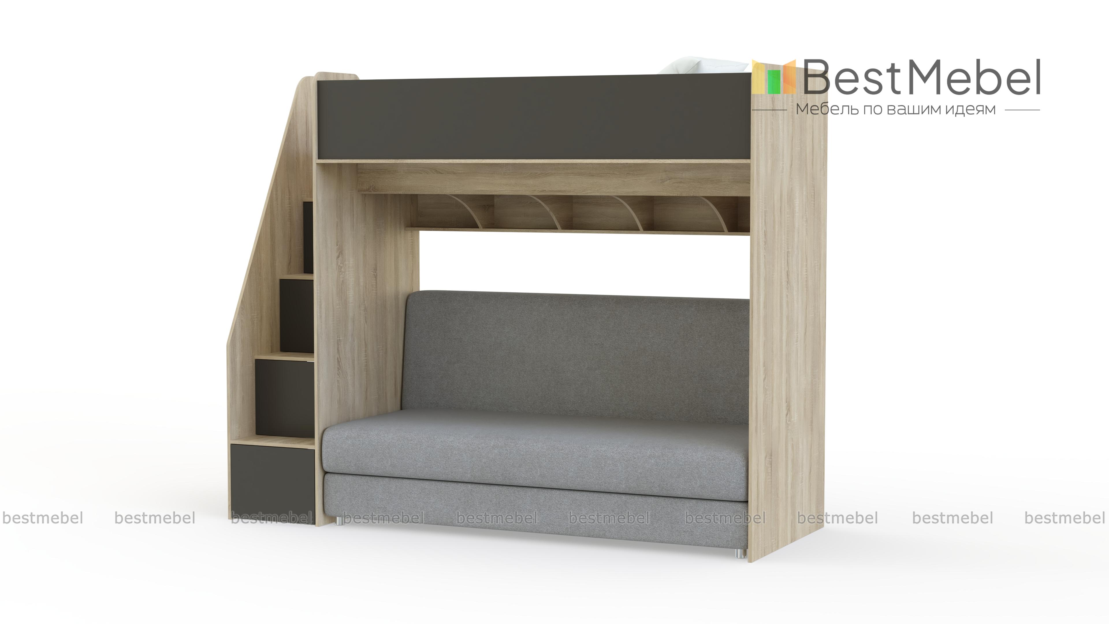 Кровать с диваном Пример 18 BMS - Фото